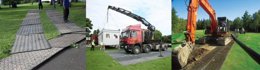 Heavy duty ground protection mats